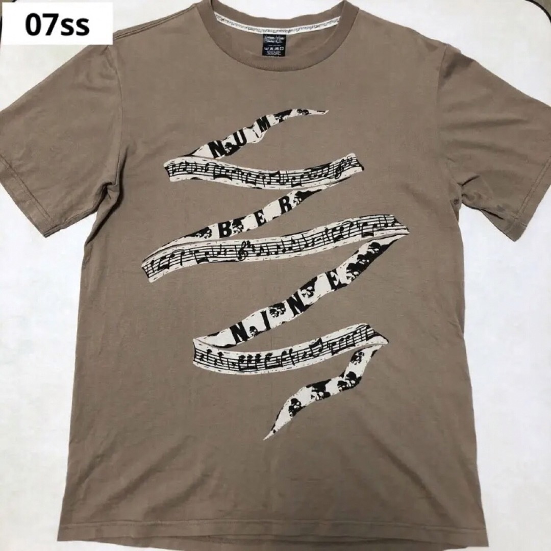 07ss NUMBER (N)INE 楽譜Tシャツ ABOUT A BOY期 | フリマアプリ ラクマ