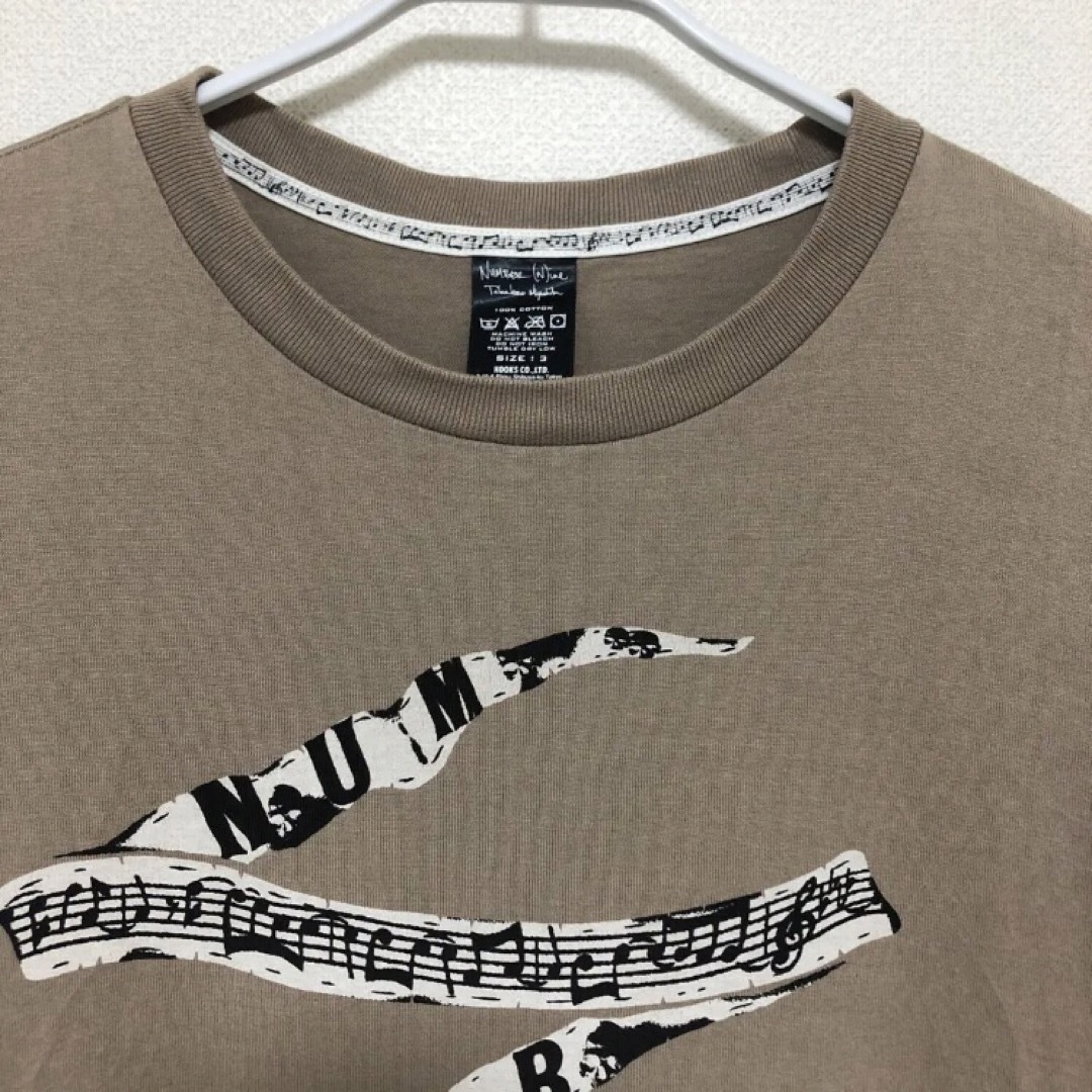 07ss NUMBER (N)INE 楽譜Tシャツ ABOUT A BOY期