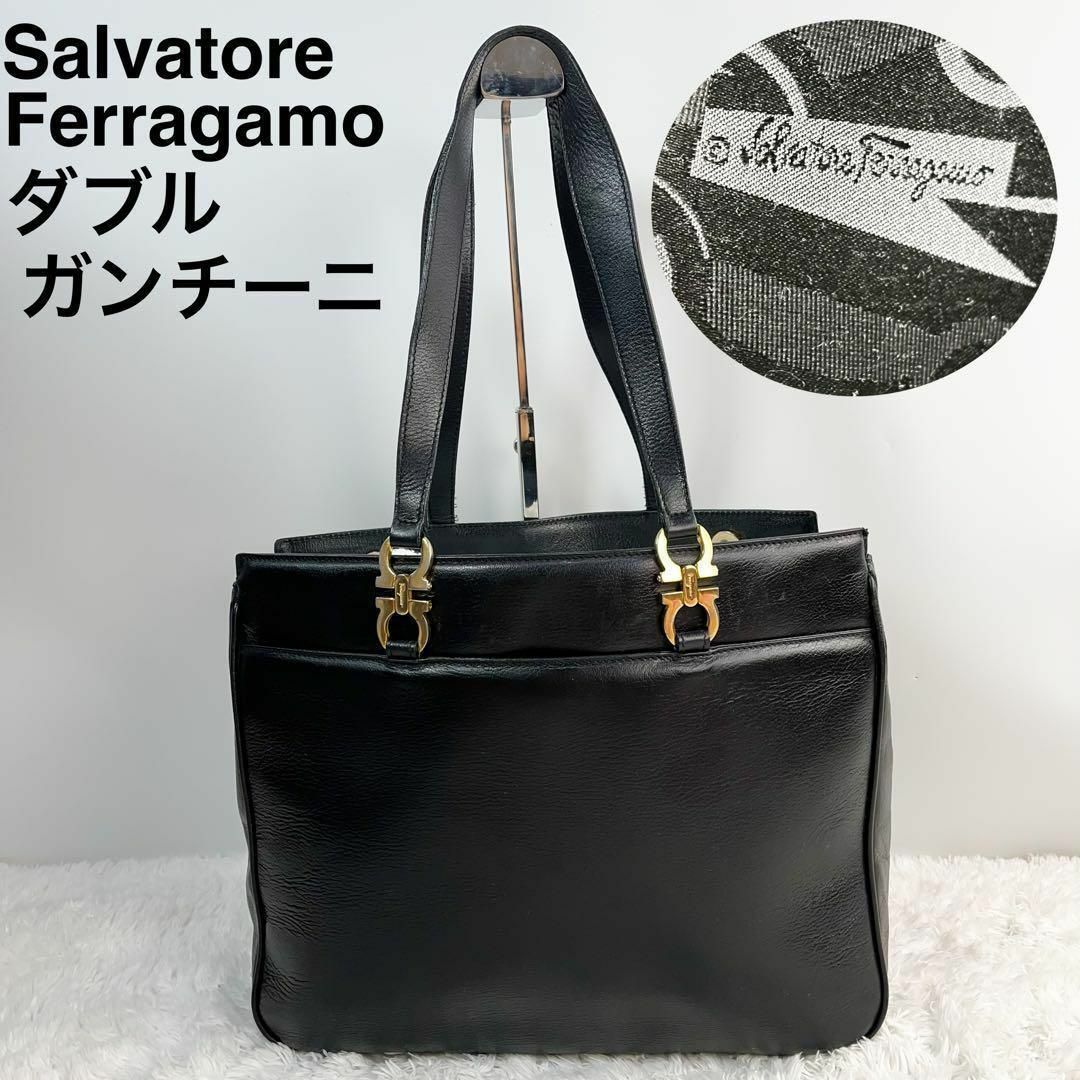 Salvatore Ferragamo - 美品サルバトーレ フェラガモ ダブルガンチーニ