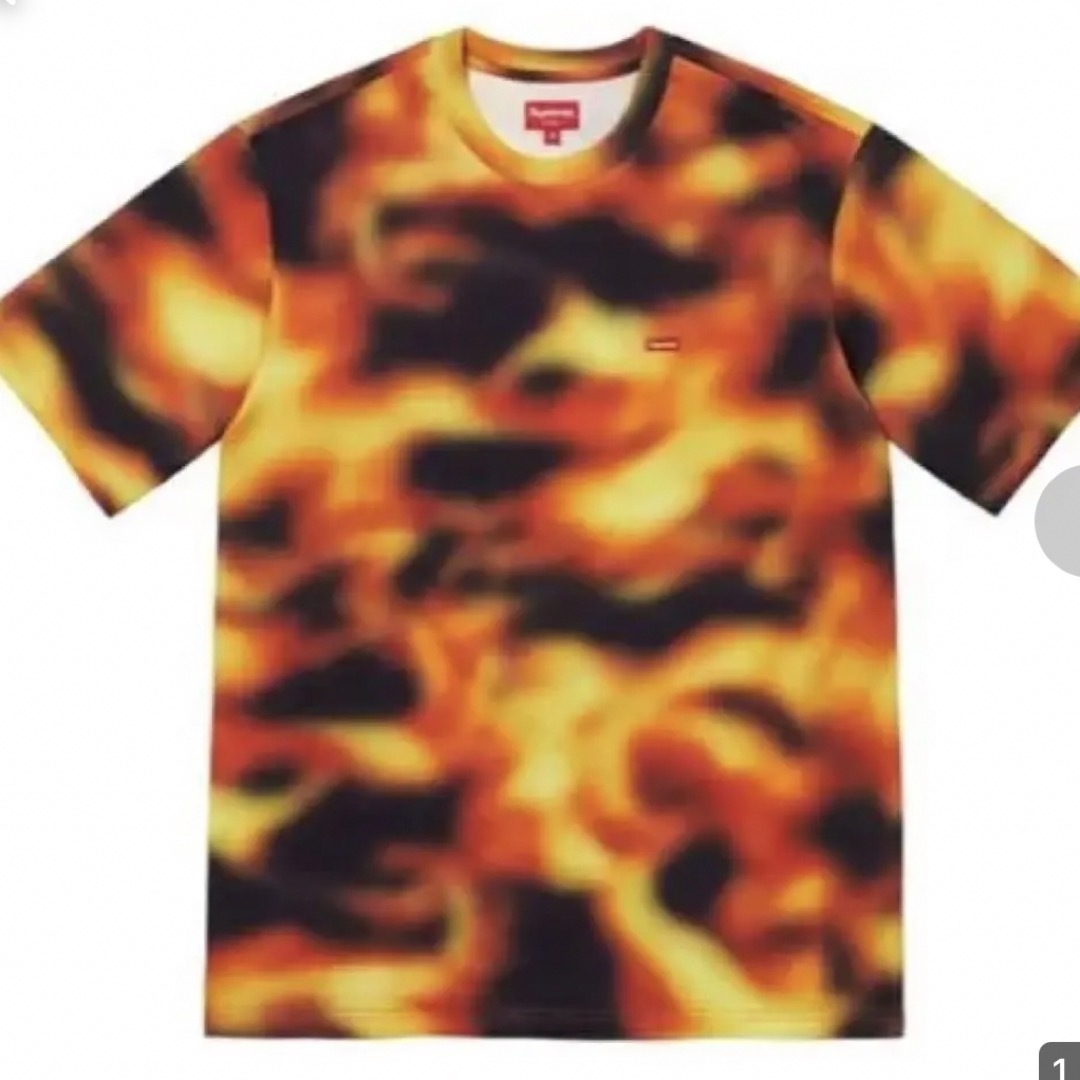 supreme 23ss small box tee flame