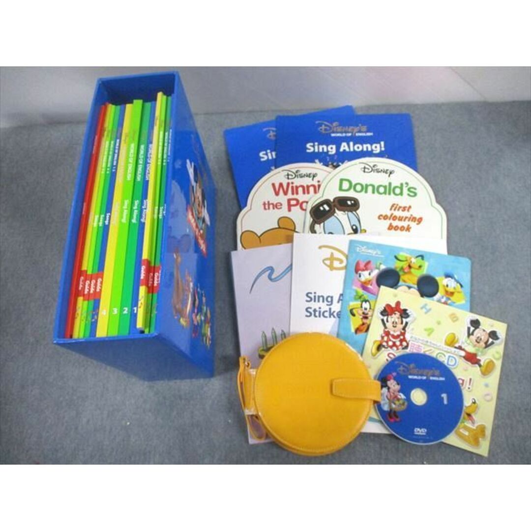 UA11-061 ワールドファミリー Disney World of English 絵本/DVD 約16冊 DVD10枚付 ★ 00L4D