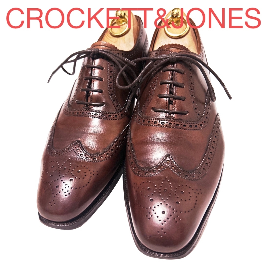 162.CROCKETT&JONES BATHGATE ウィングチップ 6.5D