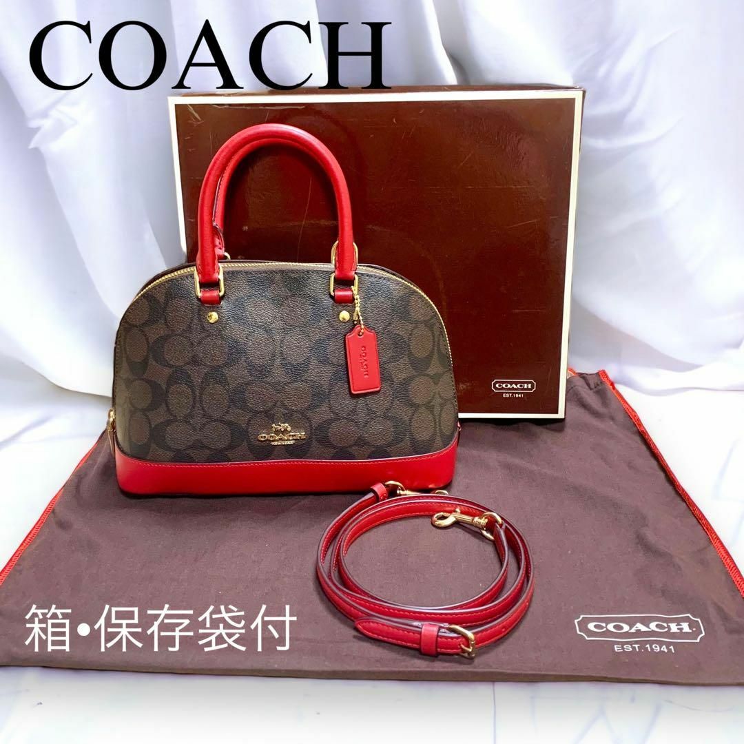 ほぼ未使用】COACH ミニ シエラ サッチェル 2WAYバッグ ショルダー-