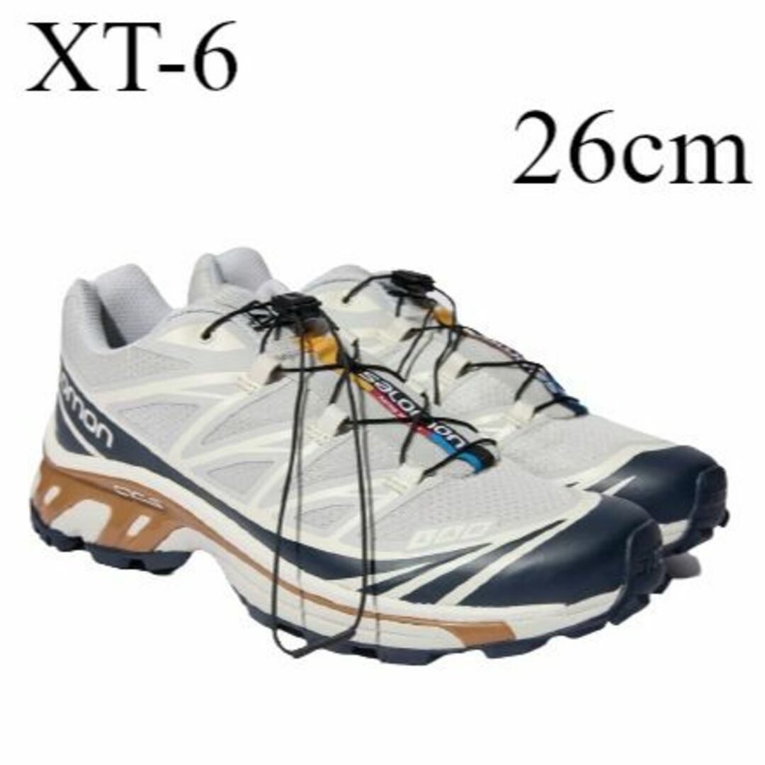 24 cm SALOMON  White (U)XT-6 FT オレンジ 靴