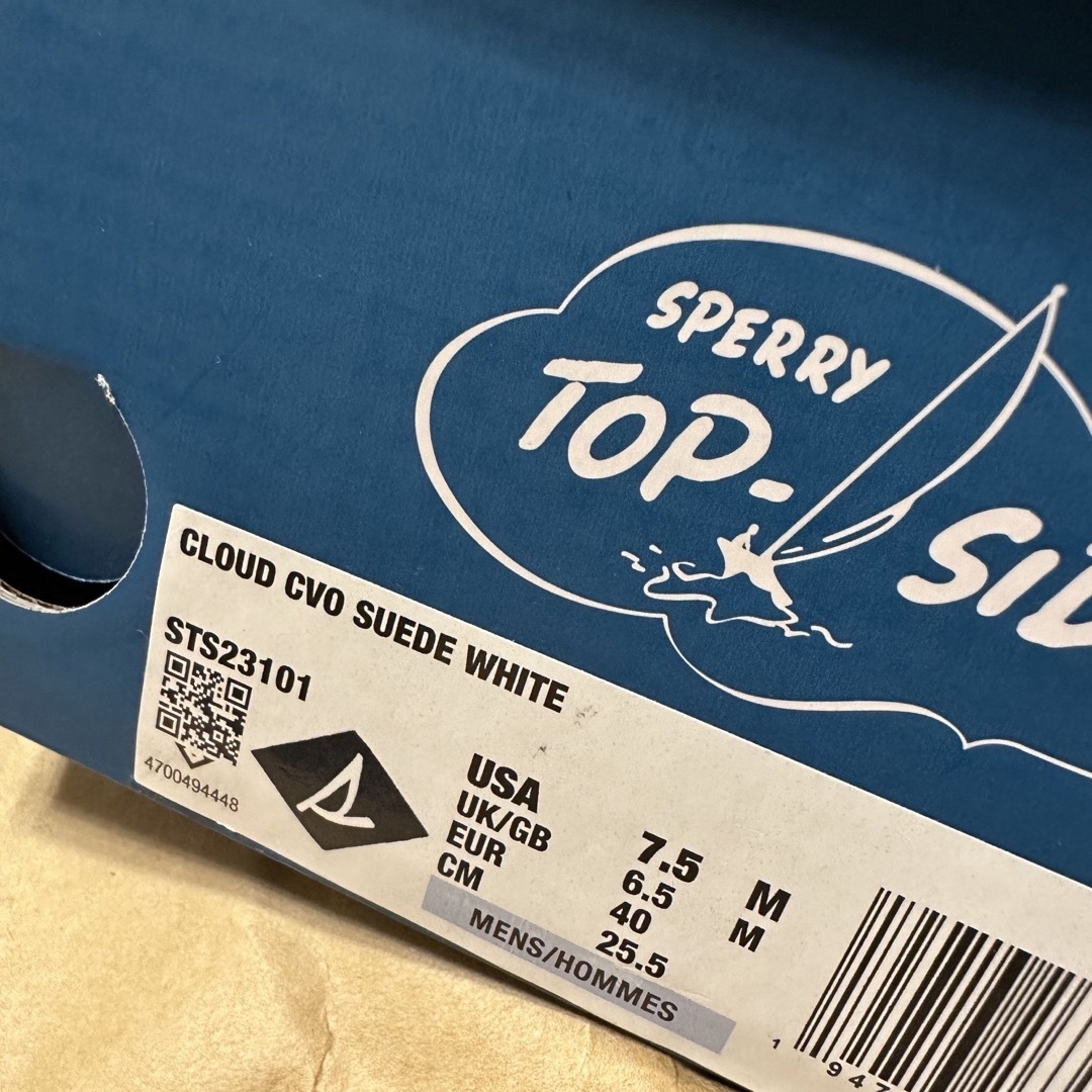SPERRY TOP-SIDER(スペリートップサイダー)のトップサイダー BEAMS デッキシューズ スウェードホワイト25.5 メンズの靴/シューズ(デッキシューズ)の商品写真