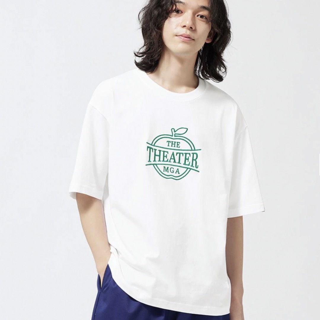 GU ミセスグリーンアップルコラボTシャツ　白