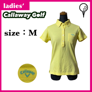 キャロウェイゴルフ(Callaway Golf)のキャロウェイゴルフ ポロシャツ レディース サイズM イエロー ゴルフウェア(ウエア)