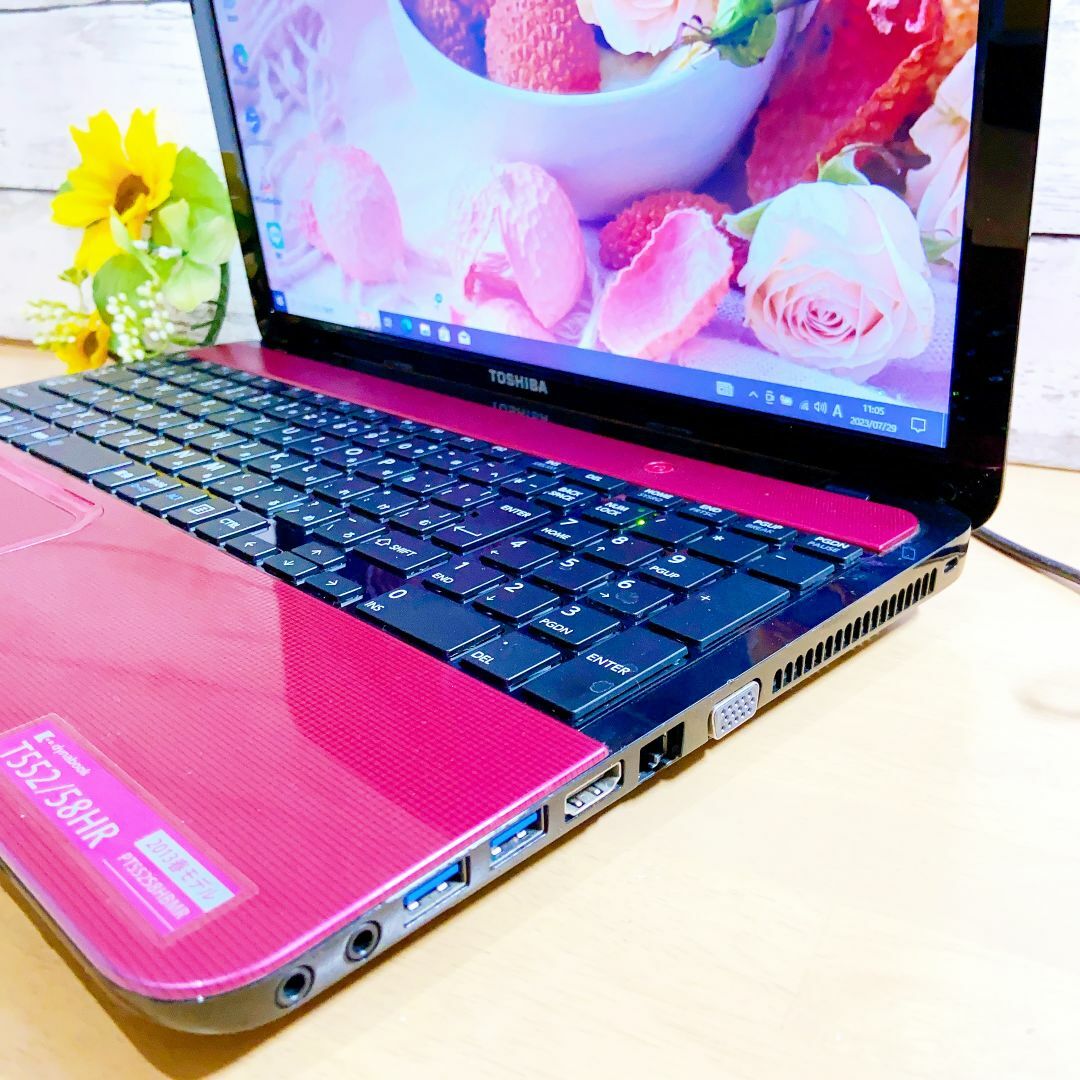 東芝(トウシバ)の【セール中】可愛いピンク❣すぐ使えるノートPC❣Corei7❣Dynabook スマホ/家電/カメラのPC/タブレット(ノートPC)の商品写真