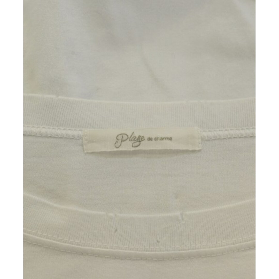 Plage(プラージュ)のPlage プラージュ Tシャツ・カットソー -(XL位) 白 【古着】【中古】 レディースのトップス(カットソー(半袖/袖なし))の商品写真