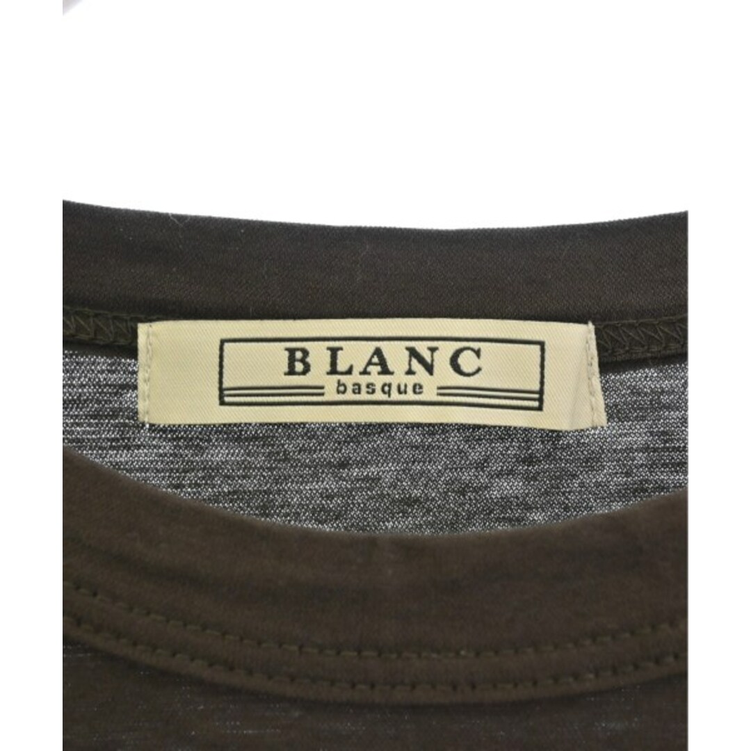 blanc basque(ブランバスク)のblanc basque ブランバスク Tシャツ・カットソー 38(M位) 茶 【古着】【中古】 レディースのトップス(カットソー(半袖/袖なし))の商品写真
