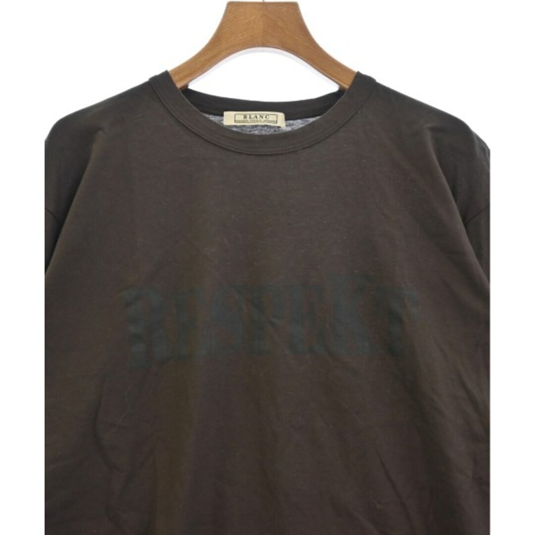 blanc basque(ブランバスク)のblanc basque ブランバスク Tシャツ・カットソー 38(M位) 茶 【古着】【中古】 レディースのトップス(カットソー(半袖/袖なし))の商品写真