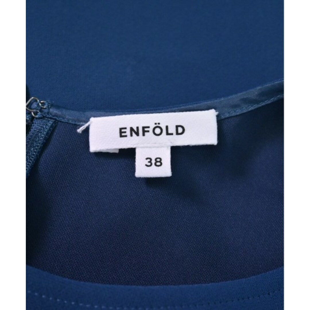 ENFOLD - ENFOLD エンフォルド ブラウス 38(M位) 青系 【古着】【中古