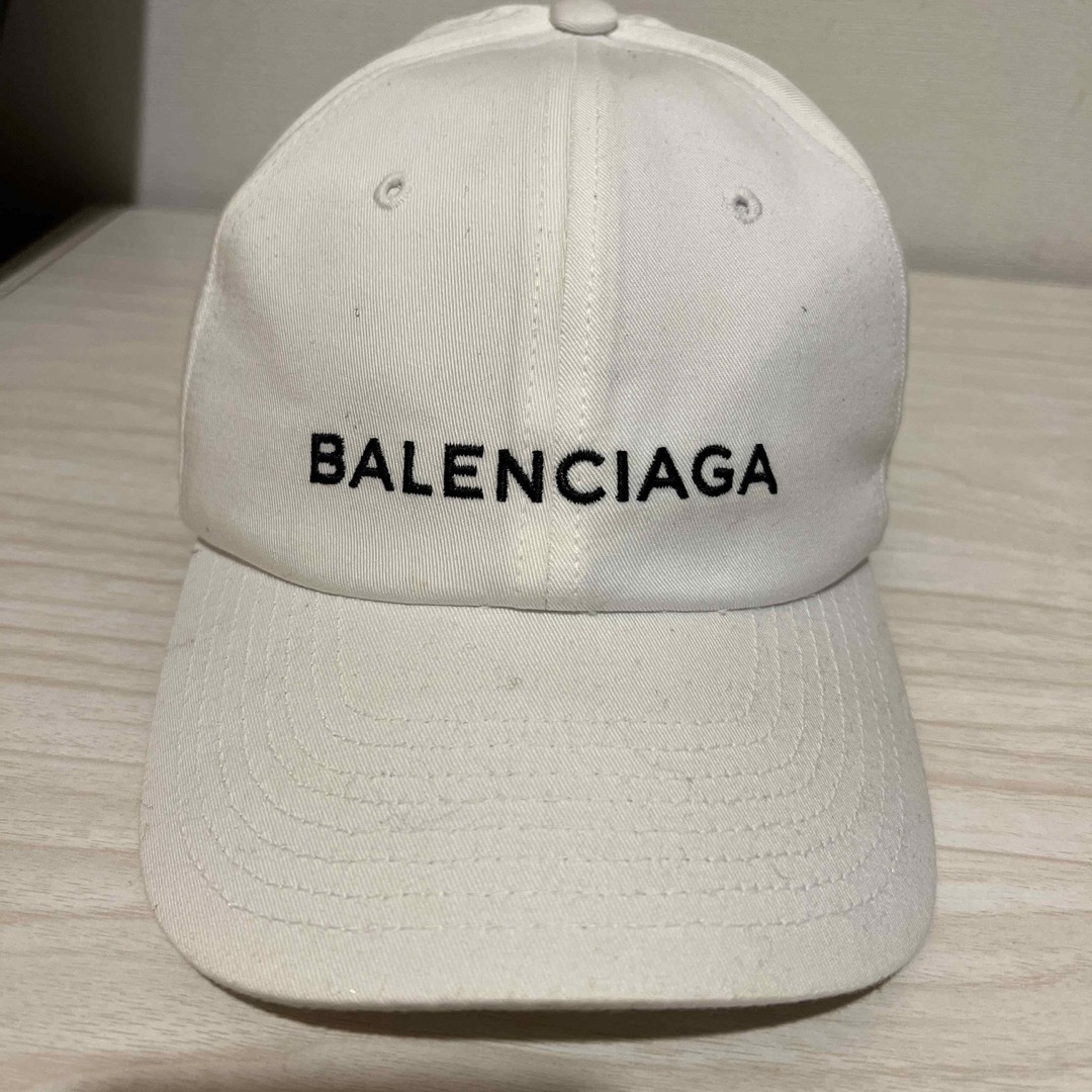 Balenciaga - バレンシアガ キャップ 帽子 ハット 白 ホワイト ロゴ L ...