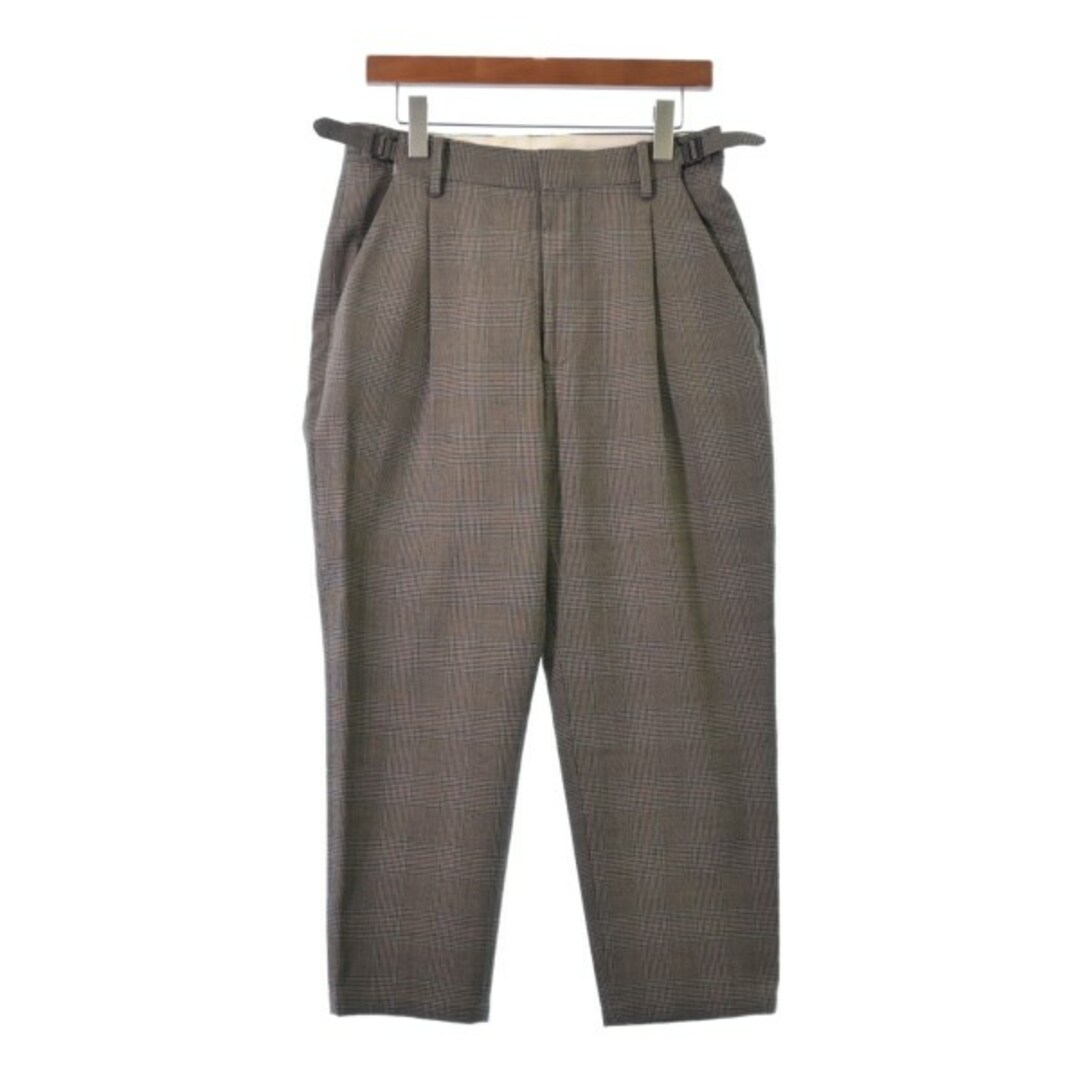 BARNEYS NEWYORK スラックス 46(M位) 茶系(チェック)