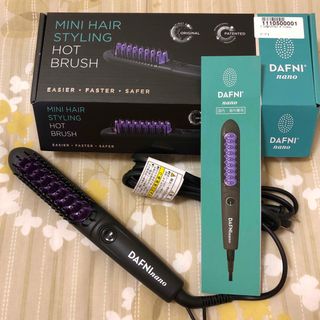 ダフニナノ ダフニnano ブラシ型ヘアアイロン パープル