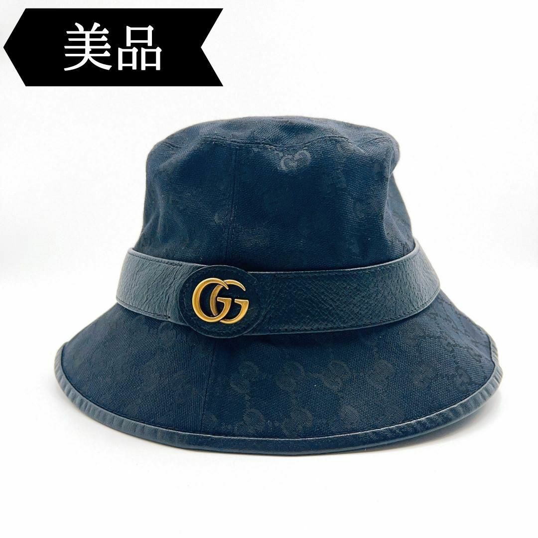Gucci - ◇グッチ◇576587/GGキャンバス/M/ハット/ブランド/帽子