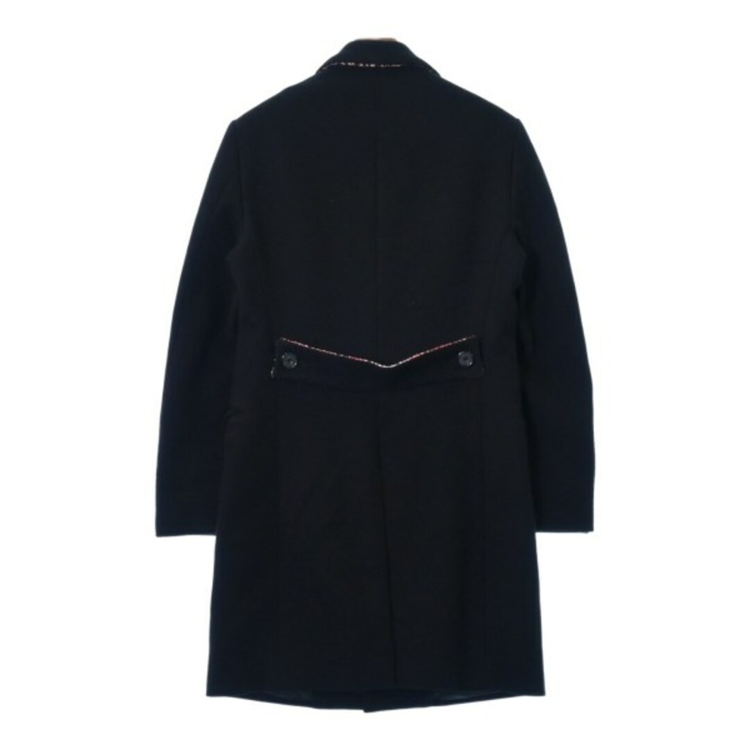 RAF SIMONS(ラフシモンズ)のRAF SIMONS ラフシモンズ チェスターコート 44(S位) 黒 【古着】【中古】 メンズのジャケット/アウター(チェスターコート)の商品写真