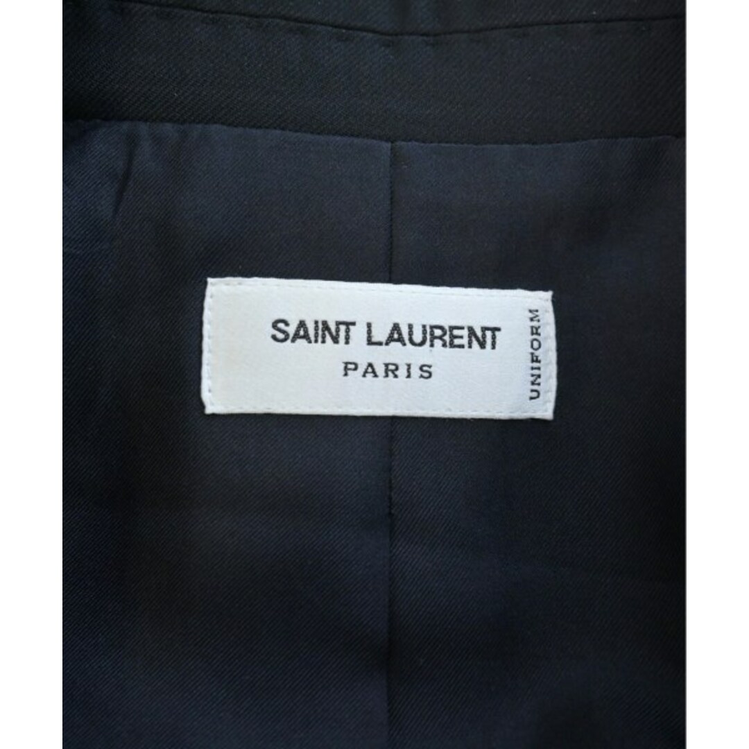 SAINT LAURENT PARIS テーラードジャケット 46(M位) 黒 【古着】【中古】