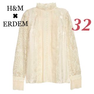 H&M ERDEM  コラボ　シルクレースブラウス