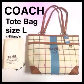 コーチ(COACH)の美品★COACH トートバッグ 大き目(トートバッグ)