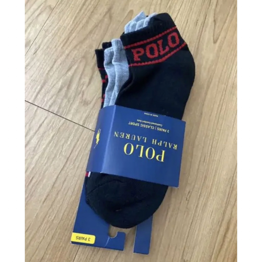 POLO RALPH LAUREN(ポロラルフローレン)のPOLO ラルフローレン  ソックス　靴下　3足　米国購入　新品 メンズのレッグウェア(ソックス)の商品写真