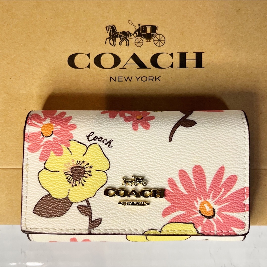 新品未使用 COACH コーチ  キーケース　スヌーピー カーキマルチ