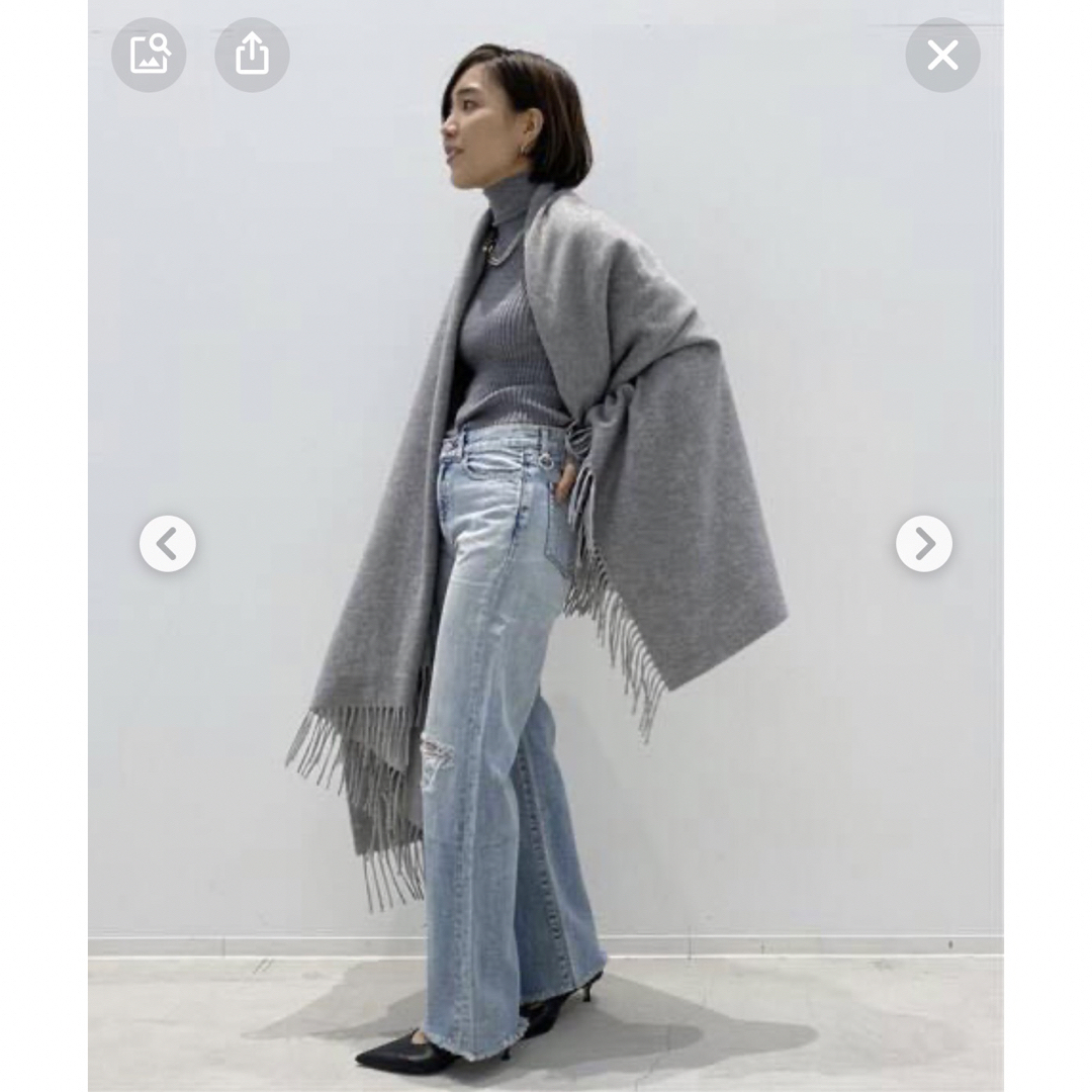 L'Appartement DEUXIEME CLASSE(アパルトモンドゥーズィエムクラス)の 【ALONPI CASHMERE /アロンピ カシミアbicolorStole レディースのファッション小物(ストール/パシュミナ)の商品写真