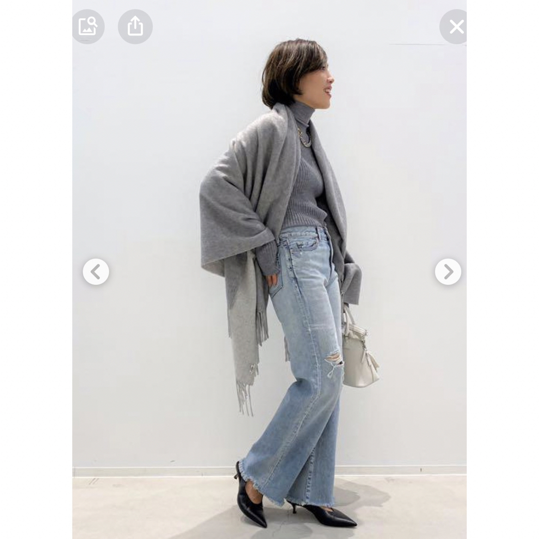 L'Appartement DEUXIEME CLASSE(アパルトモンドゥーズィエムクラス)の 【ALONPI CASHMERE /アロンピ カシミアbicolorStole レディースのファッション小物(ストール/パシュミナ)の商品写真