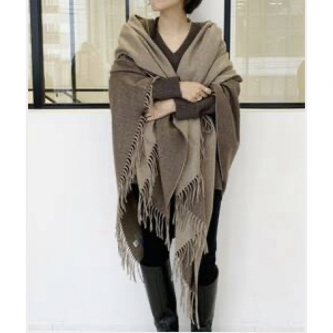 L'Appartement DEUXIEME CLASSE(アパルトモンドゥーズィエムクラス)の 【ALONPI CASHMERE /アロンピ カシミアbicolorStole レディースのファッション小物(ストール/パシュミナ)の商品写真