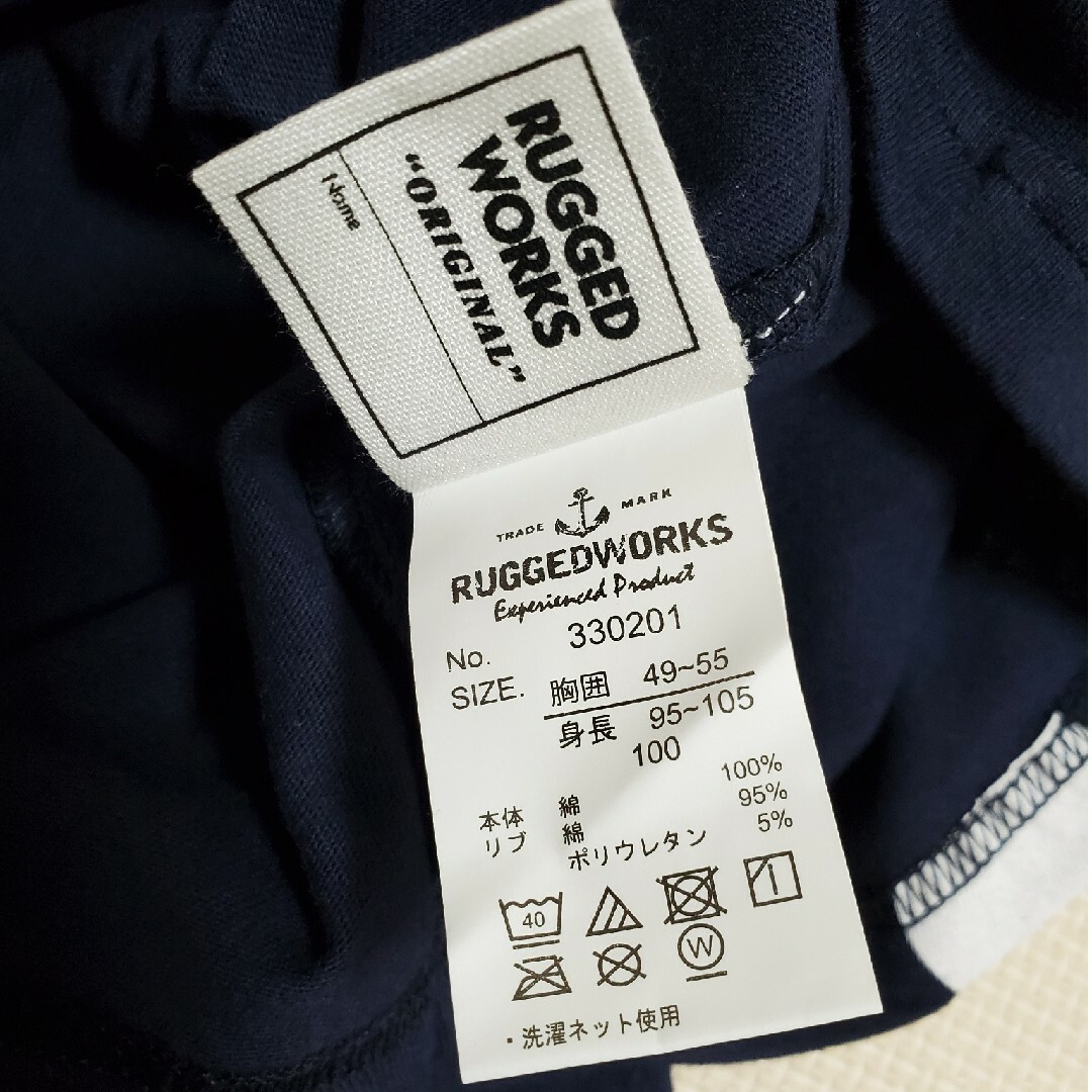 RUGGEDWORKS(ラゲッドワークス)のラゲッドワークス　ドット柄　ワイドロンT　7～8分袖 キッズ/ベビー/マタニティのキッズ服女の子用(90cm~)(Tシャツ/カットソー)の商品写真