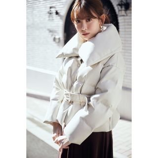 【再値下】Herlipto ロングダウンコート　美品　軽い　ハーリップトゥ