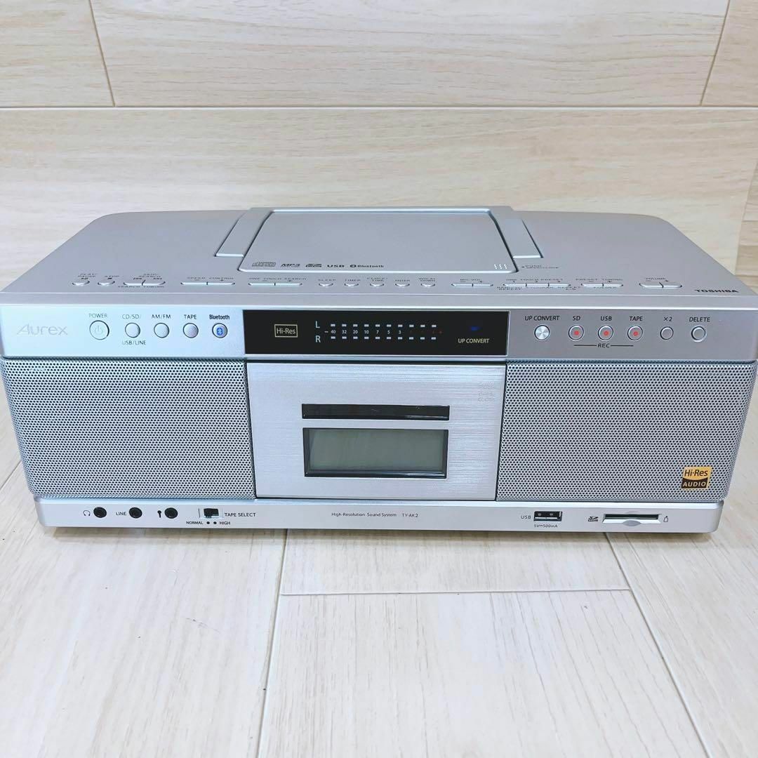 東芝(トウシバ)の【極美品】東芝 TOSHIBA ハイレゾ対応 ラジカセAurex TY-AK2 スマホ/家電/カメラのオーディオ機器(ラジオ)の商品写真