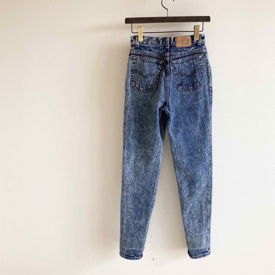 Levi's(リーバイス)のビンテージ リーバイス57901 ケミカルウォッシュ ハイウエスト デニム 7 レディースのパンツ(デニム/ジーンズ)の商品写真