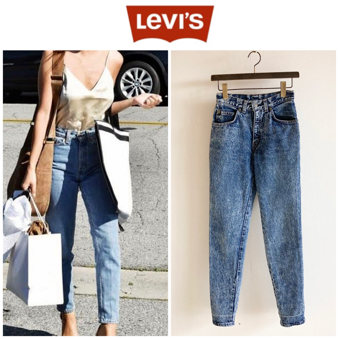 Levi's(リーバイス)のビンテージ リーバイス57901 ケミカルウォッシュ ハイウエスト デニム 7 レディースのパンツ(デニム/ジーンズ)の商品写真