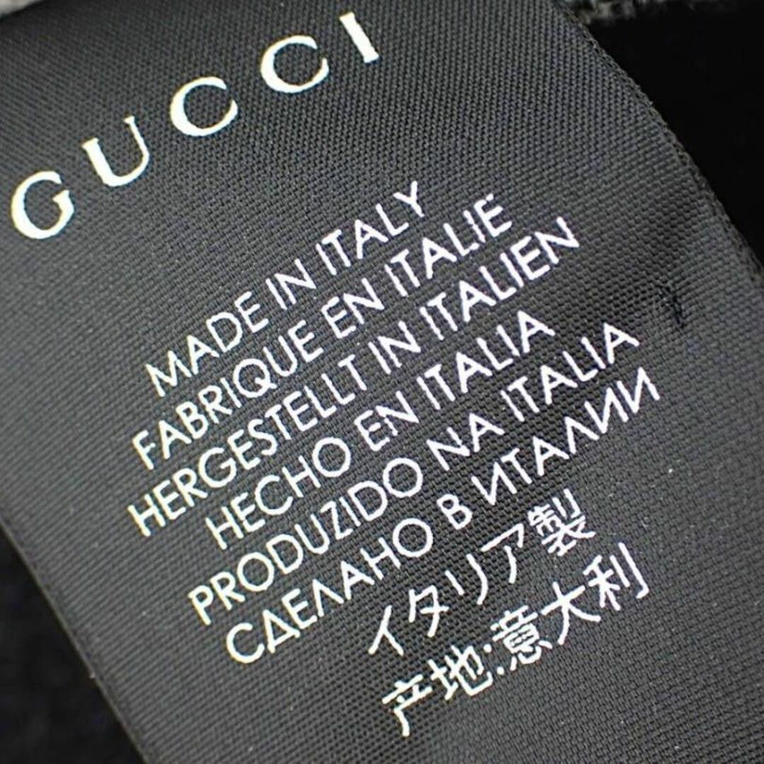 美品◇GUCCI グッチ ウルフ柄 マフラー ウール100% 黒 ブラック系-