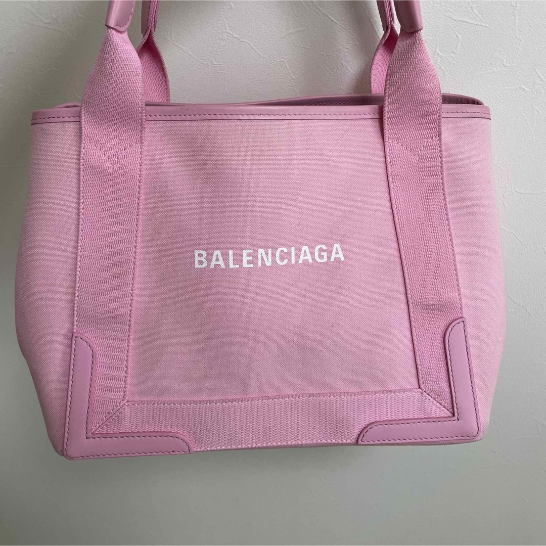 Balenciaga - 新作 バレンシアガ ネイビーカバス Sサイズ ローズピンク