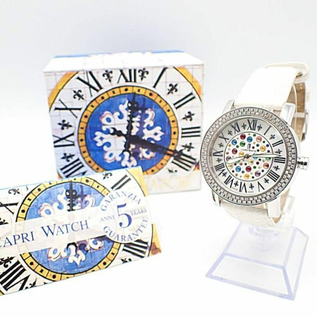 美品 稼働◆CAPRI WATCH カプリウォッチ ダイヤベゼル 腕時計 316