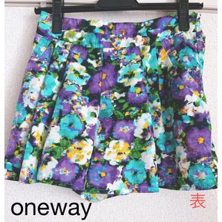 ワンウェイ(one*way)のoneway 花柄ショートパンツ ポケットあり(ショートパンツ)