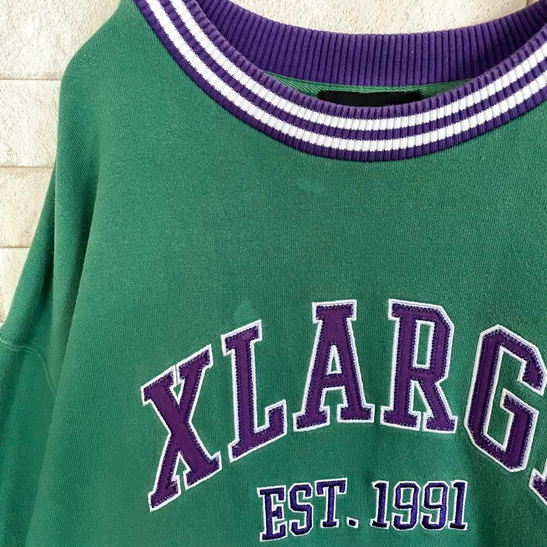 【きりたんぽ着用】 XLARGE  アーチロゴ  緑 紫 希少カラー