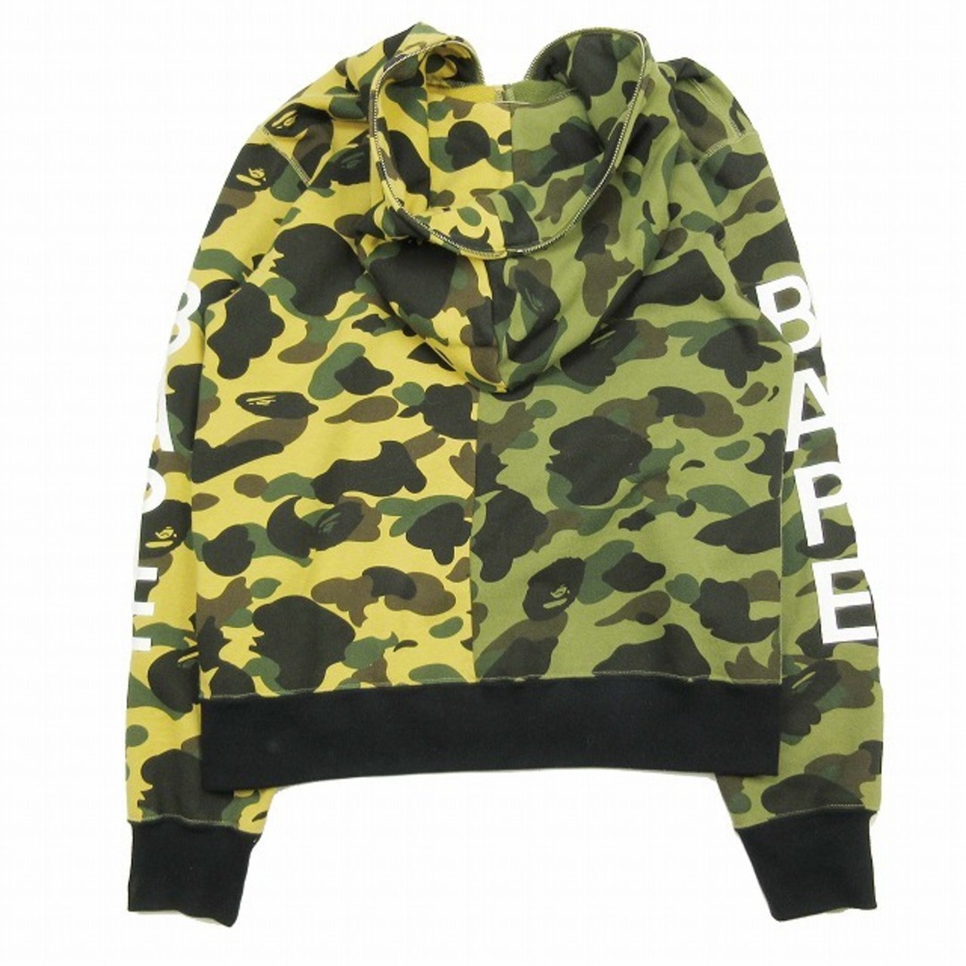 美品 アベイシングエイプ 1st CAMO ハーフ フルジップ フーディー