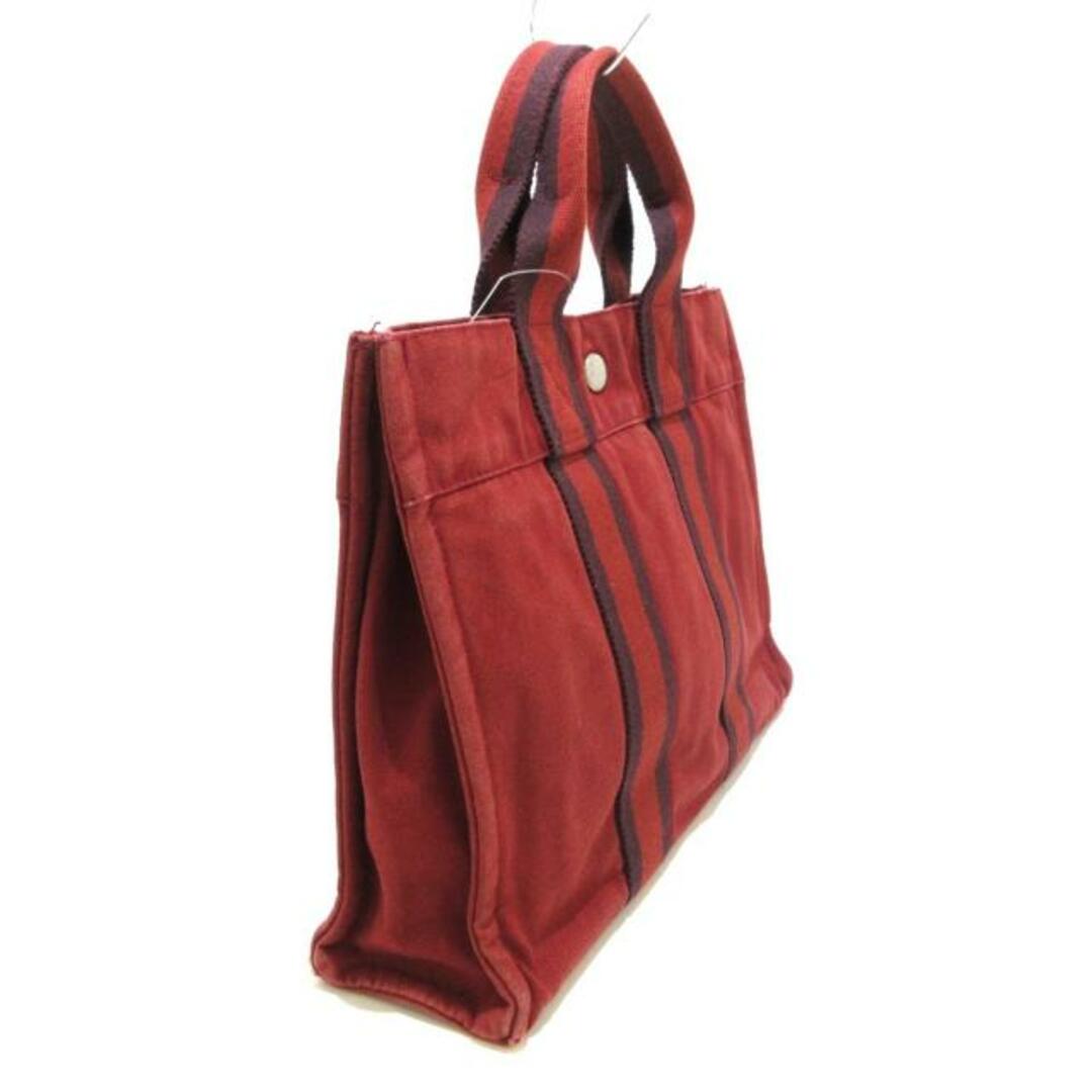 エルメス トートバッグ レッド×ボルドー - トートバッグ