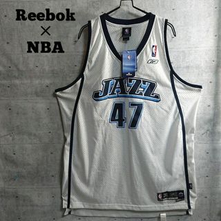 リーボック(Reebok)の【Reebok×NBA】ユタジャズ ユニホーム ゲームシャツ 白 2XL(バスケットボール)