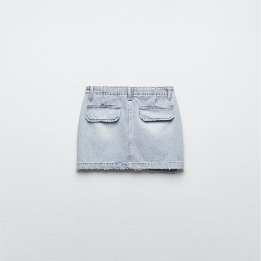ZARA - ZARA デニム TRF ミニスカート Mサイズの通販 by ZARA - ZARA デニム TRF ミニスカート Mサイズの通販 by