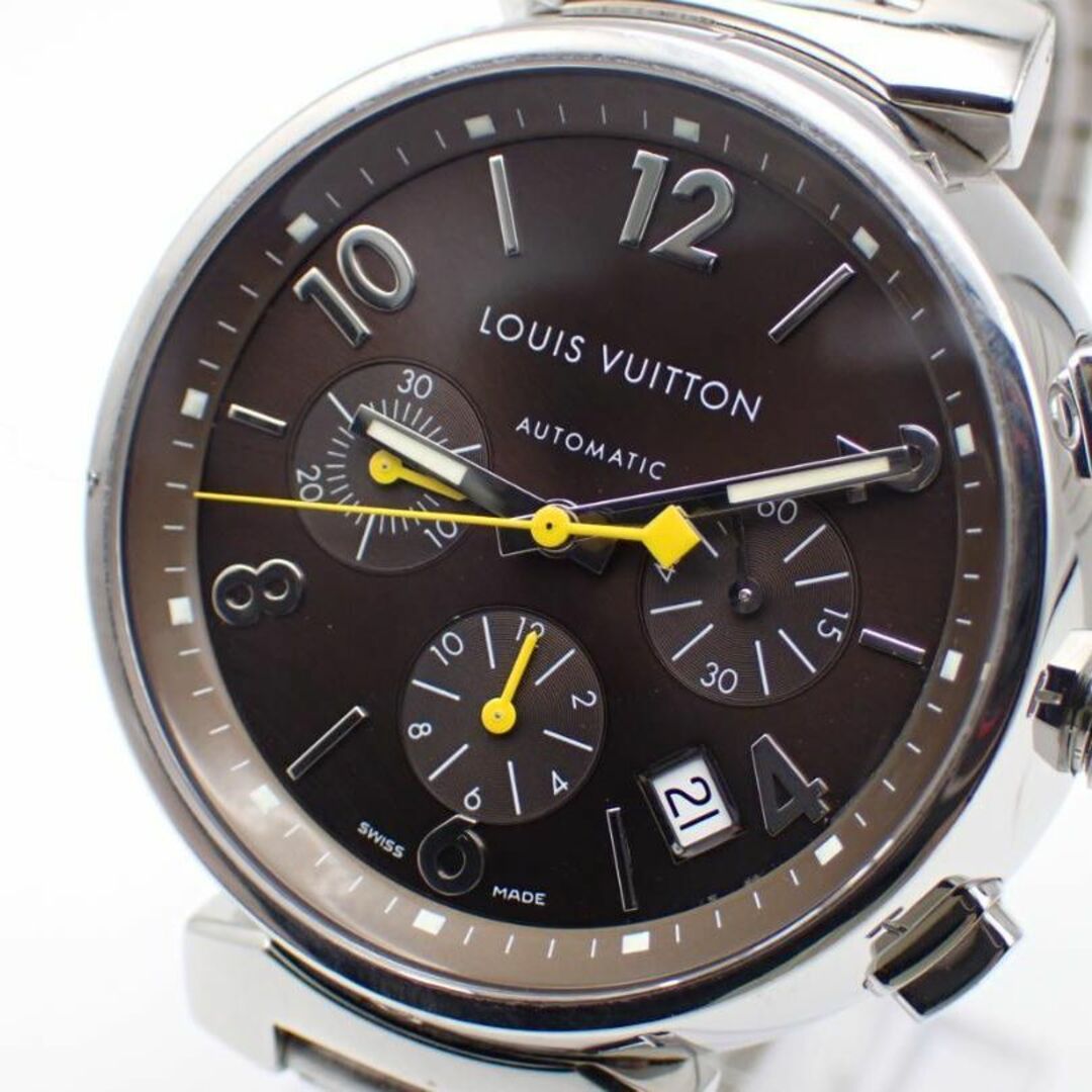 稼働品★LOUIS VUITTON ルイヴィトン Q1121 タンブール 腕時計