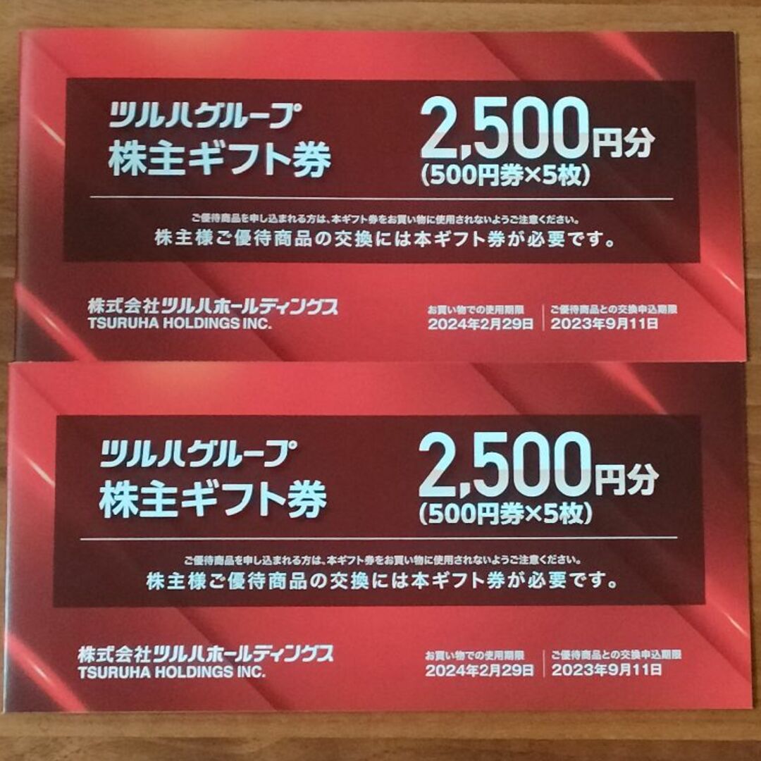 ツルハ 株主優待 9000円分