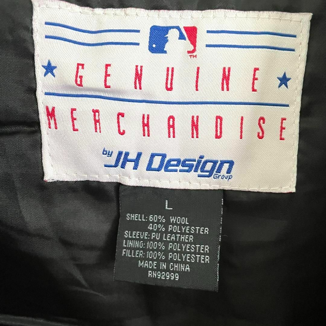 JH DESIGN ベスト ウール MLB ヤンキース 黒 白 L.