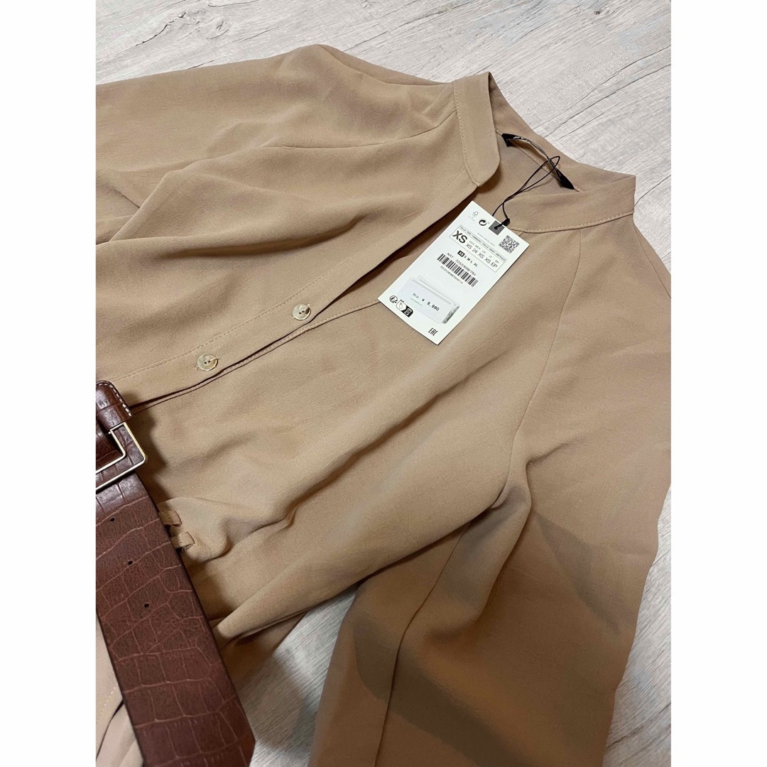 ZARA(ザラ)の大人気　ZARA　ベルト　ジャンプスーツ　ベルト付き　オールインワン　サロペット レディースのパンツ(サロペット/オーバーオール)の商品写真