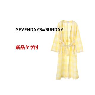 セブンデイズサンデイ(SEVENDAYS=SUNDAY)のSEVENDAYS=SUNDAY 【チェック ロングガウンシャツワンピース 】(ロングワンピース/マキシワンピース)