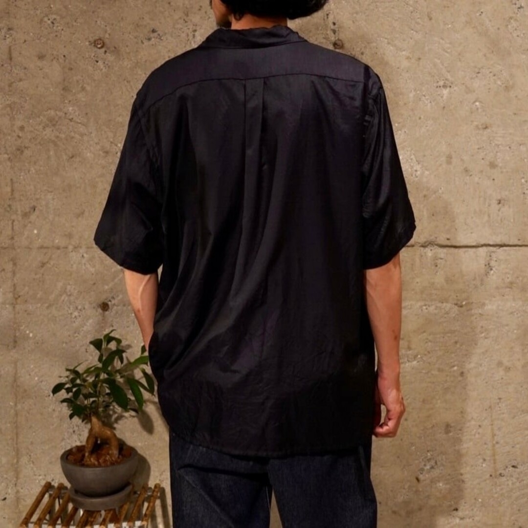 COMOLI】23SS ウールシルクコモリシャツ NAVY/2 | chidori.co