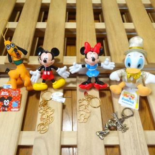 ディズニー(Disney)のディズニー キーホルダー セット ミッキー ミニー ドナルド プーさん TDL(キャラクターグッズ)